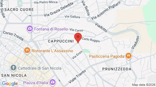 Rooms for rent i Sassari - kort over placeringen