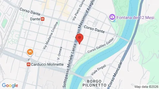 Rooms for rent i Turin - kort over placeringen