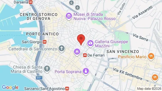 Apartments for rent i Genoa - kort over placeringen