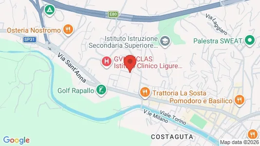 Apartments for rent i Rapallo - kort over placeringen
