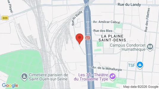 Rooms for rent i Saint-Denis - kort over placeringen