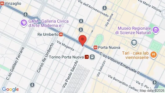 Apartments for rent i Turin - kort over placeringen