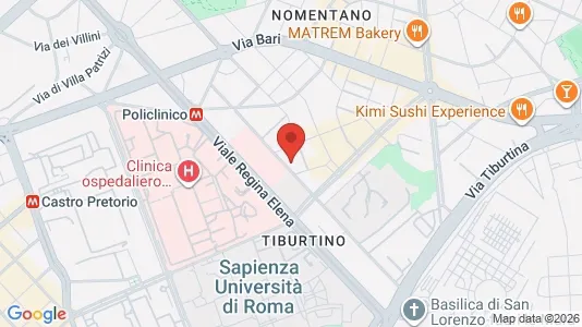 Apartments for rent i Roma Municipio II – Parioli/Nomentano - kort over placeringen
