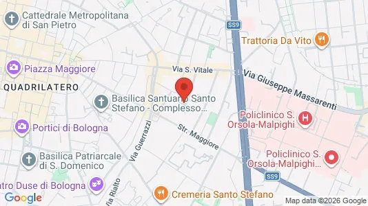Apartments for rent i Bologna - kort over placeringen