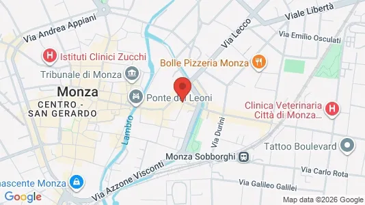 Apartments for rent i Monza - kort over placeringen