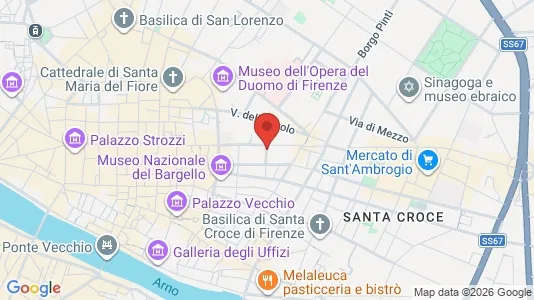 Apartments for rent i Florence - kort over placeringen
