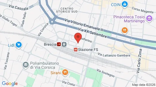 Rooms for rent in Brescia - Photo from Google Street View