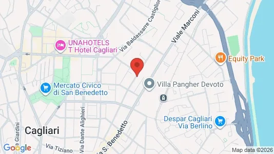 Rooms for rent i Cagliari - kort over placeringen