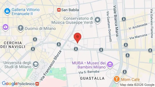 Apartments for rent i Milano Zona 1 - Centro storico - kort over placeringen