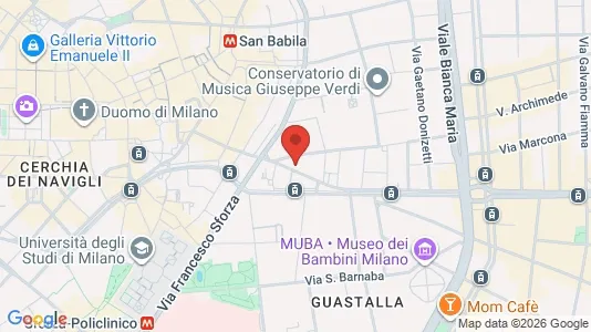 Apartments for rent i Milano Zona 1 - Centro storico - kort over placeringen