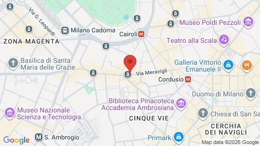 Apartments for rent i Milano Zona 1 - Centro storico - kort over placeringen