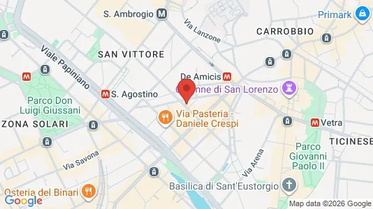 Apartments for rent i Milano Zona 1 - Centro storico - kort over placeringen