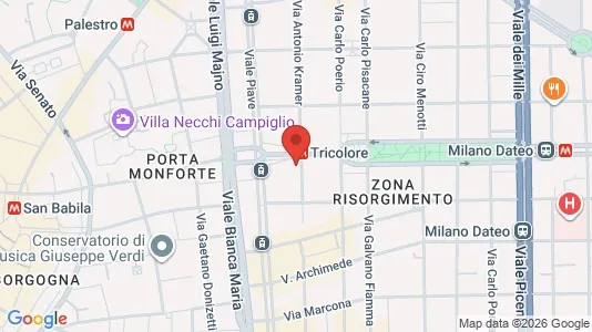 Apartments for rent i Milano Zona 1 - Centro storico - kort over placeringen