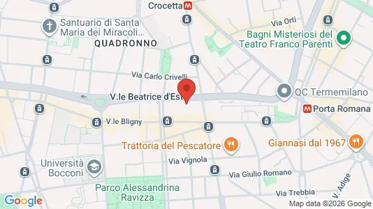 Apartments for rent i Milano Zona 1 - Centro storico - kort over placeringen