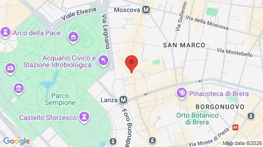 Apartments for rent i Milano Zona 1 - Centro storico - kort over placeringen
