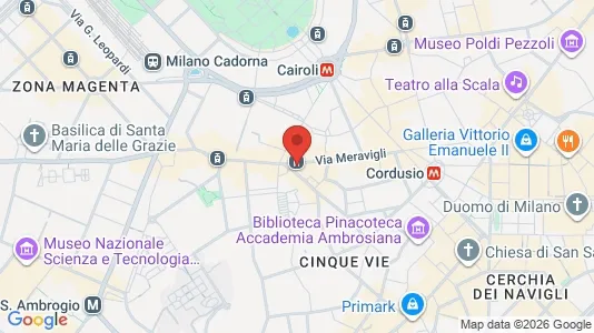 Apartments for rent i Milano Zona 1 - Centro storico - kort over placeringen