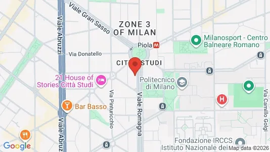 Apartments for rent i Milano Zona 3 - Porta Venezia, Città Studi, Lambrate - kort over placeringen