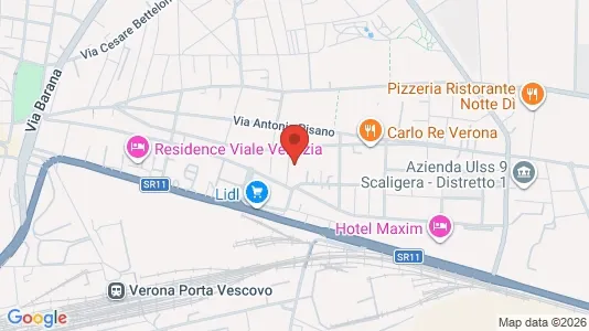 Rooms for rent i Verona - kort over placeringen