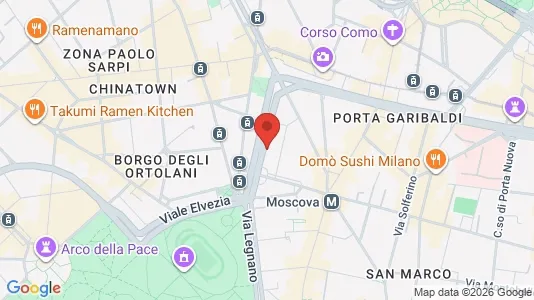 Apartments for rent i Milano Zona 1 - Centro storico - kort over placeringen