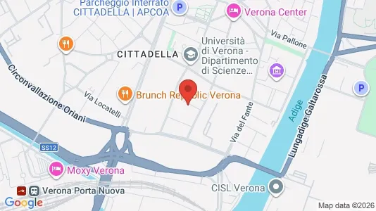 Rooms for rent i Verona - kort over placeringen