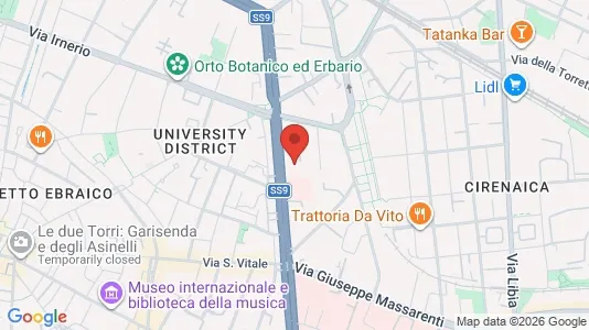 Rooms for rent i Bologna - kort over placeringen