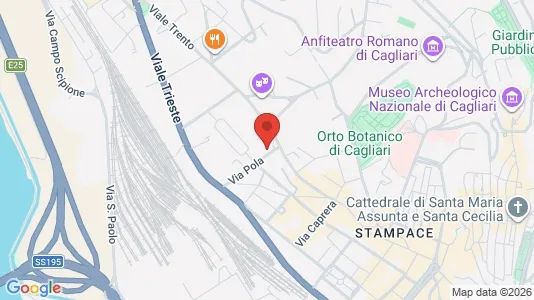 Rooms for rent i Cagliari - kort over placeringen