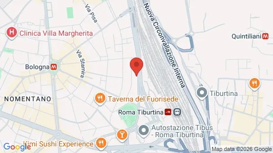 Apartments for rent i Roma Municipio II – Parioli/Nomentano - kort over placeringen