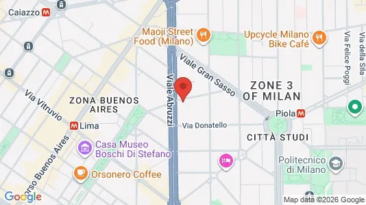 Apartments for rent i Milano Zona 3 - Porta Venezia, Città Studi, Lambrate - kort over placeringen