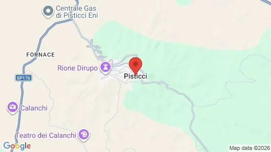 Apartments for rent i Pisticci - kort over placeringen
