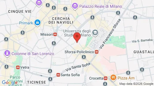 Apartments for rent i Milano Zona 1 - Centro storico - kort over placeringen