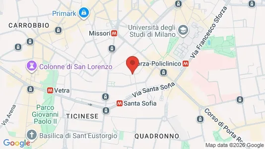 Apartments for rent i Milano Zona 1 - Centro storico - kort over placeringen
