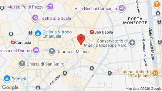 Apartments for rent i Milano Zona 1 - Centro storico - kort over placeringen