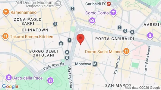 Apartments for rent i Milano Zona 1 - Centro storico - kort over placeringen