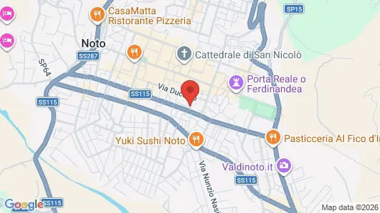Apartments for rent i Noto - kort over placeringen