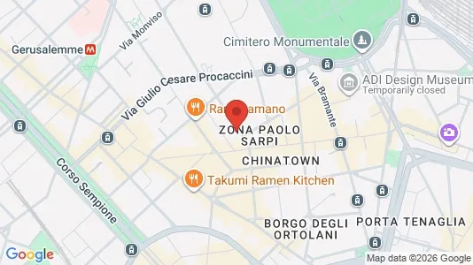 Apartments for rent i Milano Zona 1 - Centro storico - kort over placeringen