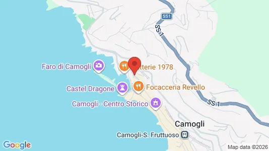 Apartments for rent i Camogli - kort over placeringen