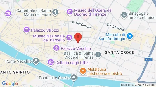 Apartments for rent i Florence - kort over placeringen