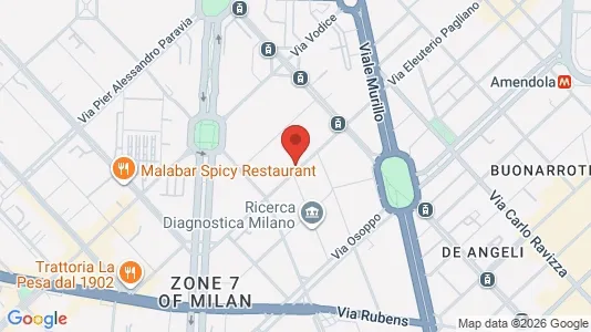 Rooms for rent i Milano Zona 7 - Baggio, De Angeli, San Siro - kort over placeringen