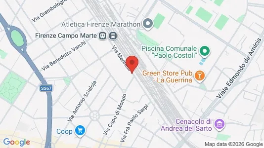 Rooms for rent i Florence - kort over placeringen