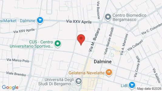 Rooms for rent i Dalmine - kort over placeringen