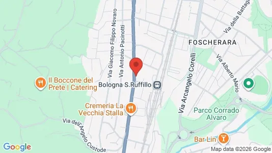 Rooms for rent i Bologna - kort over placeringen
