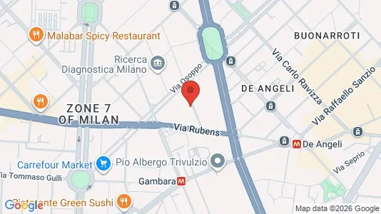Rooms for rent i Milano Zona 7 - Baggio, De Angeli, San Siro - kort over placeringen