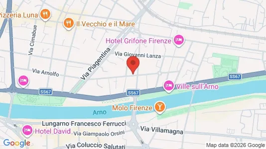 Rooms for rent i Florence - kort over placeringen