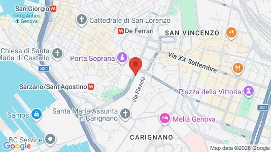 Apartments for rent i Genoa - kort over placeringen