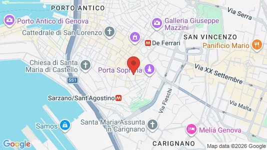 Apartments for rent i Genoa - kort over placeringen