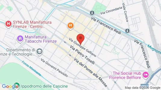 Rooms for rent i Florence - kort over placeringen