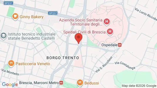 Rooms for rent i Brescia - kort over placeringen