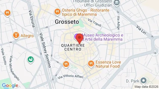Apartments for rent i Grosseto - kort over placeringen