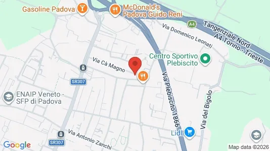 Rooms for rent i Padua - kort over placeringen