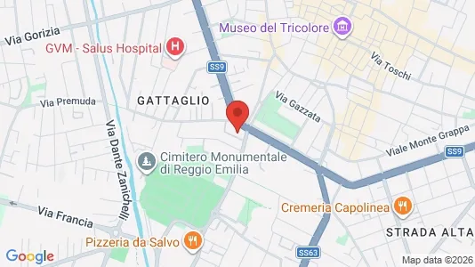 Apartments for rent i Reggio nell'Emilia - kort over placeringen